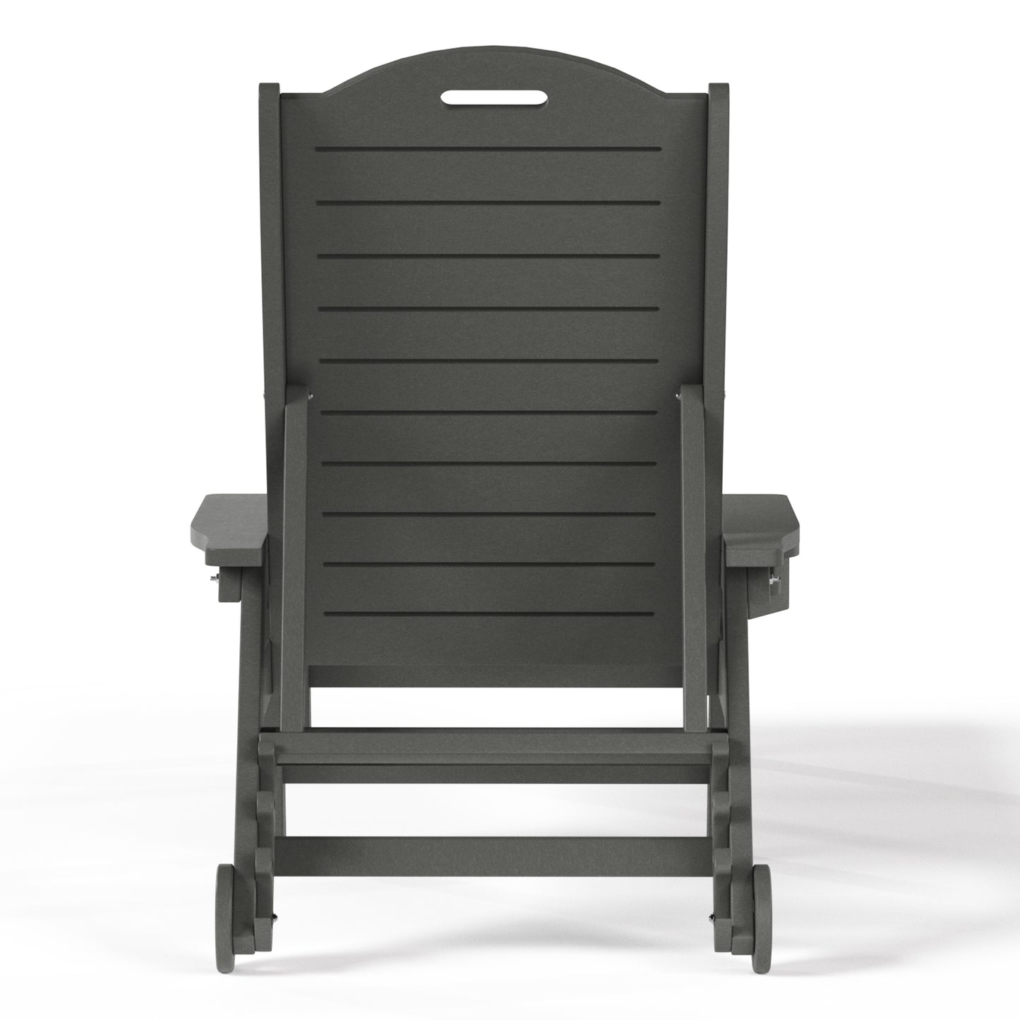 Santa Barbara Reclining Chaise Lounge with Cup Holder and Wheels