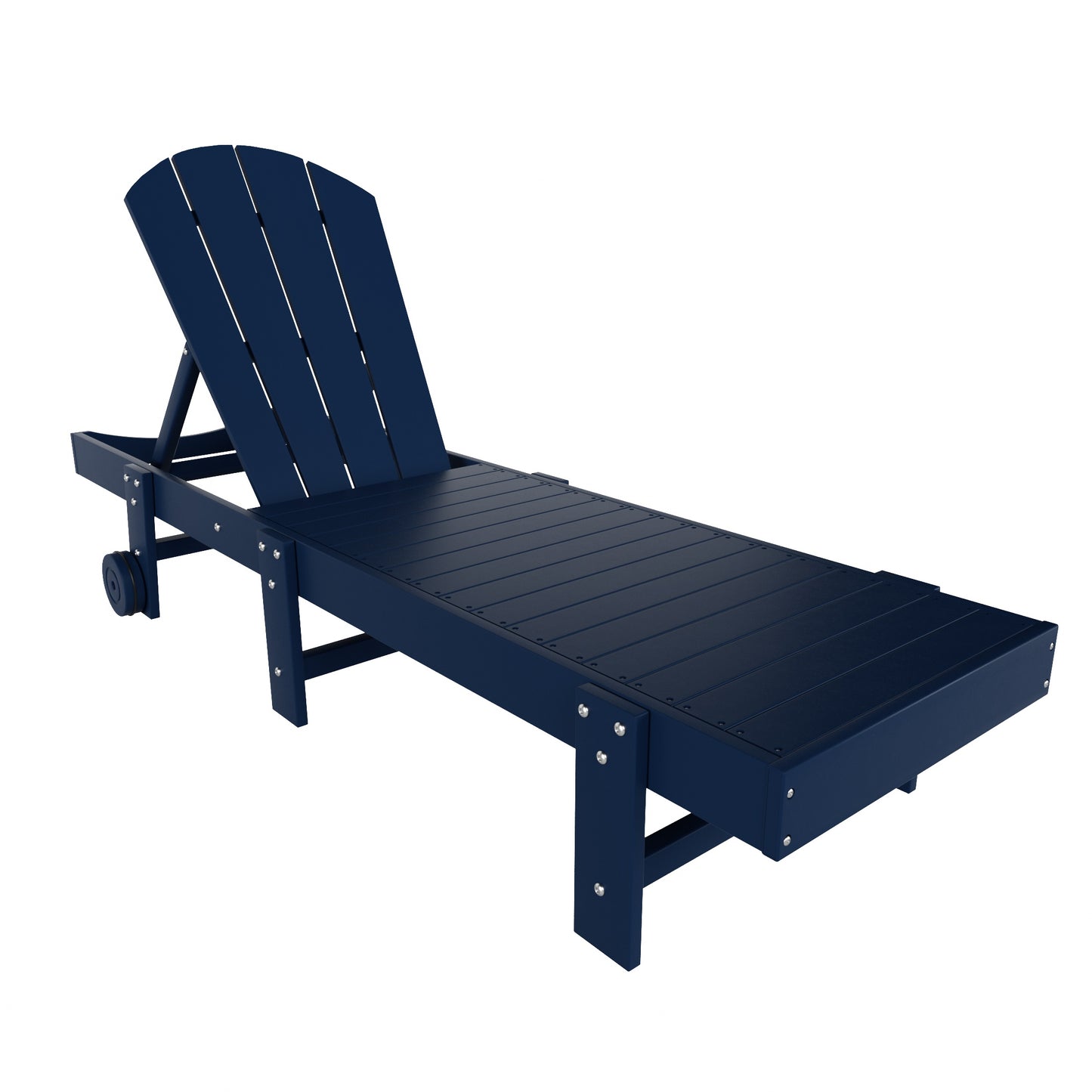Chatham All-Weather Outdoor Adirondack Reclining Sun Lounger With Wheels
