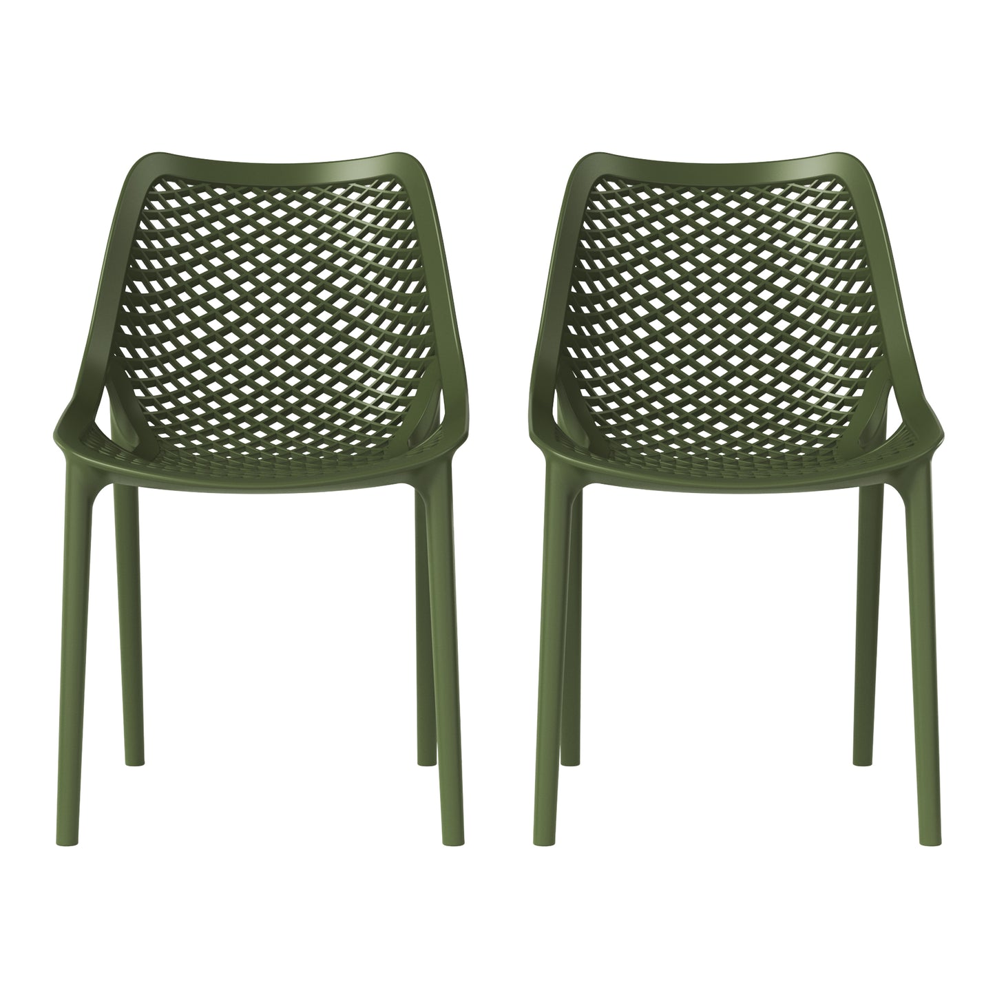 Polyform Stacking Dining Side Chair (Set of 2)