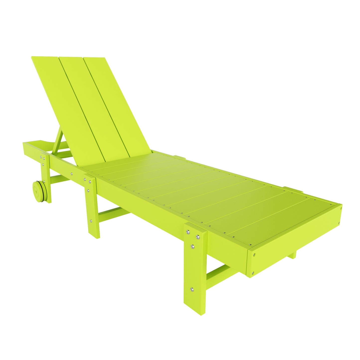 Malibu Modern All-Weather Outdoor Reclining Sun Lounger With Wheels