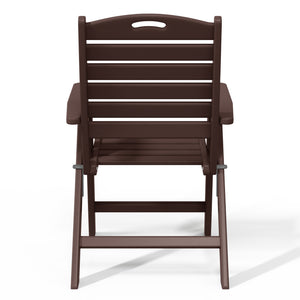 Aarhus All-Weather Outdoor Patio Folding Tall Back Dining Chair (38" High)