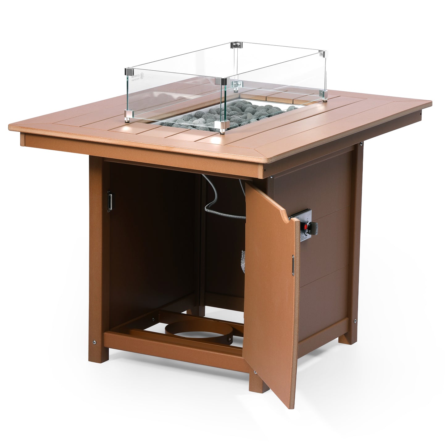 Sedona Rectangular 34" X 46" Dining Fire Pit Table