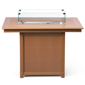 Sedona Rectangular 34" X 46" Dining Fire Pit Table