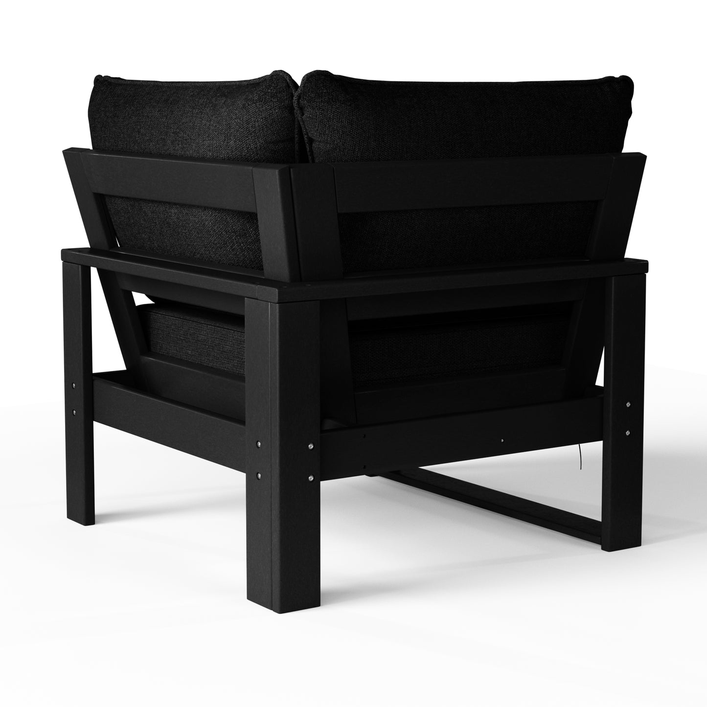 Signature All-Weather Outdoor Modular Patio Deep Seating Corner Chair (Corner Sectional Seat)