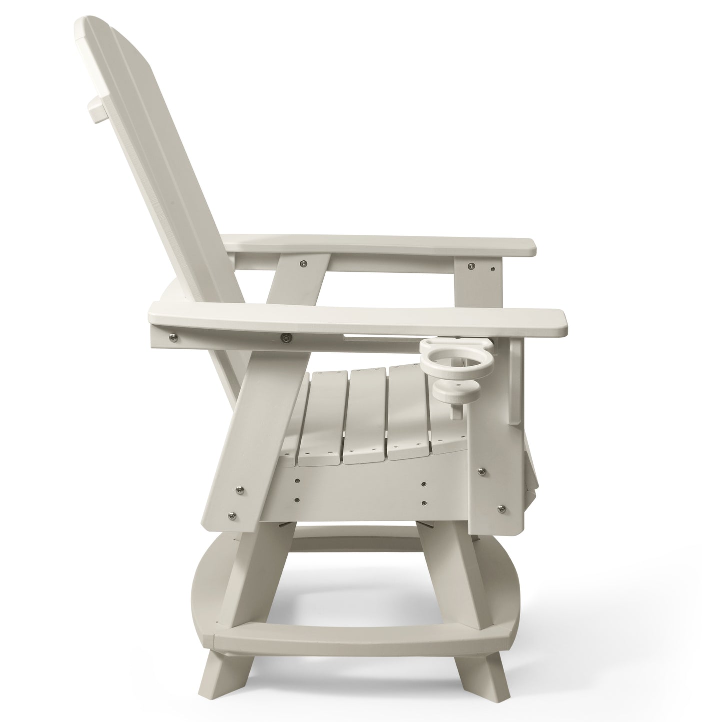 Adirondack Swivel Dining Chair with Cup Holder With Cup Holder