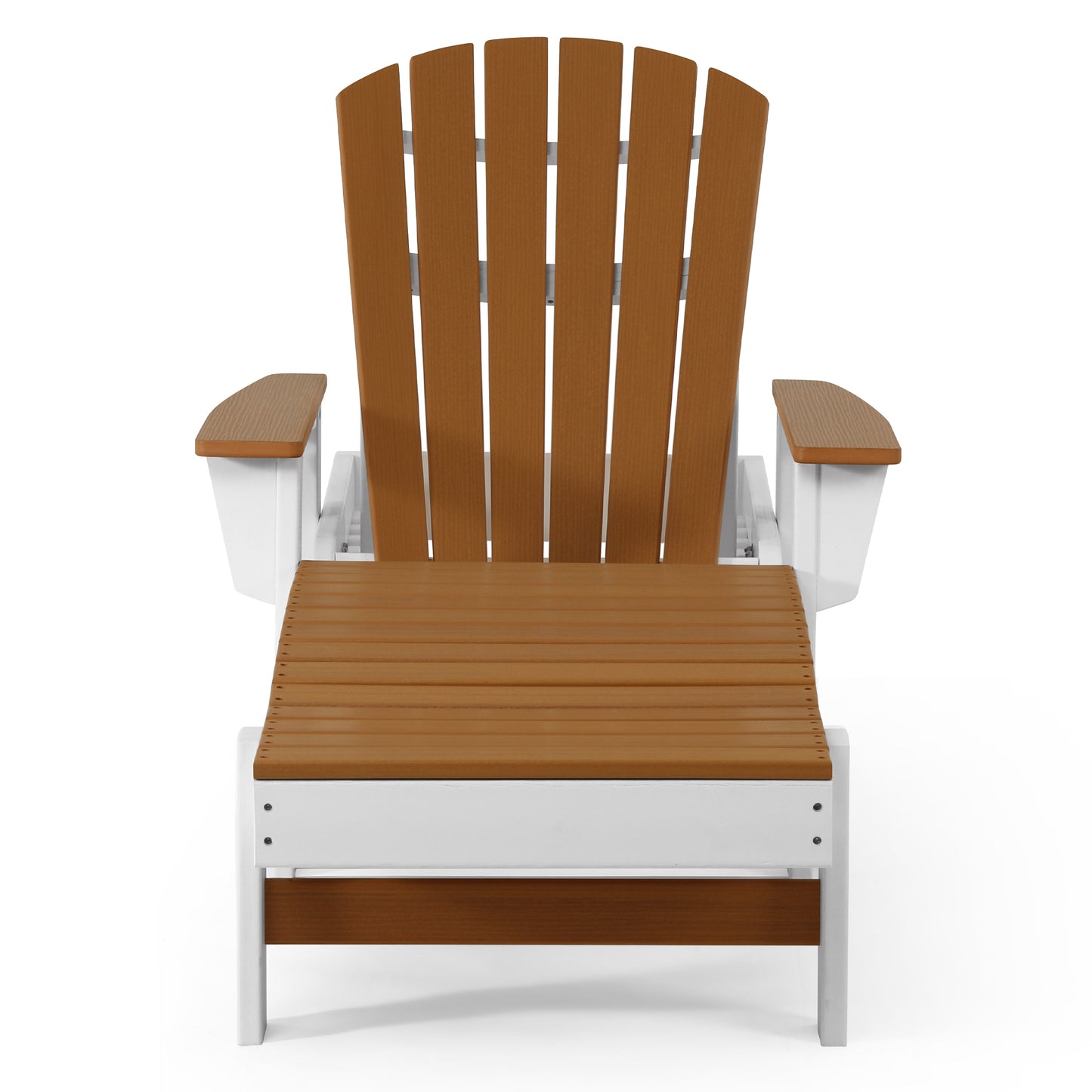 Heritage Ridge Adirondack Chaise Lounge with Arms and Wheels With Cup Holder