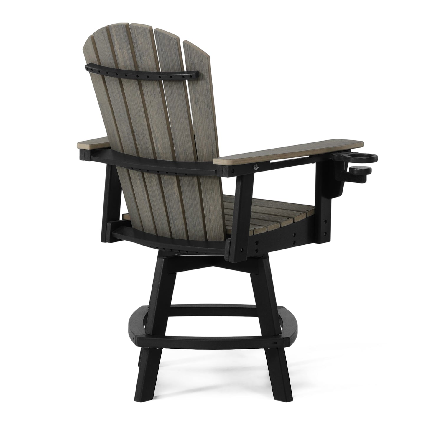 Heritage Ridge Adirondack Swivel Counter Chair With Cup Holder