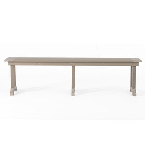 Tuscany All-Weather Outdoor 65" Trestle Dining Bench