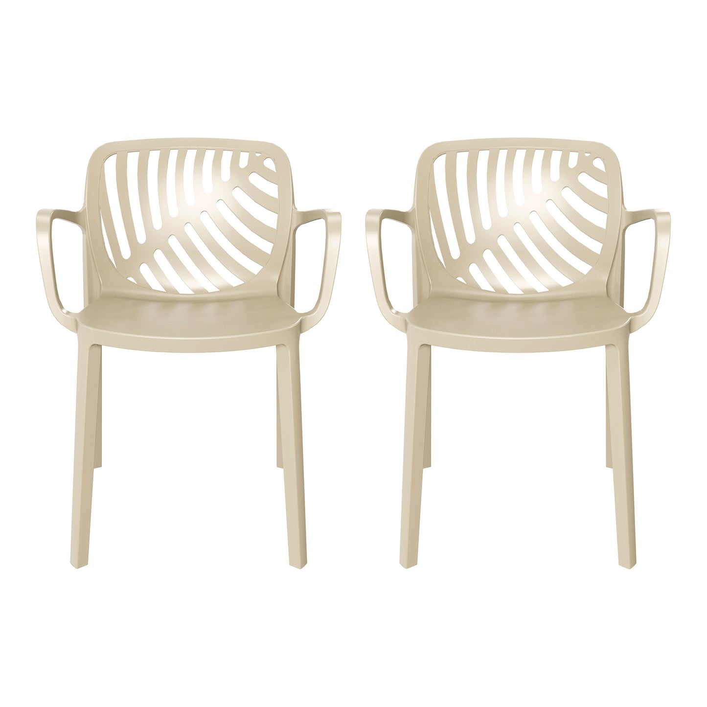 Polyform Stacking Dining Arm Chair (Set of 2)