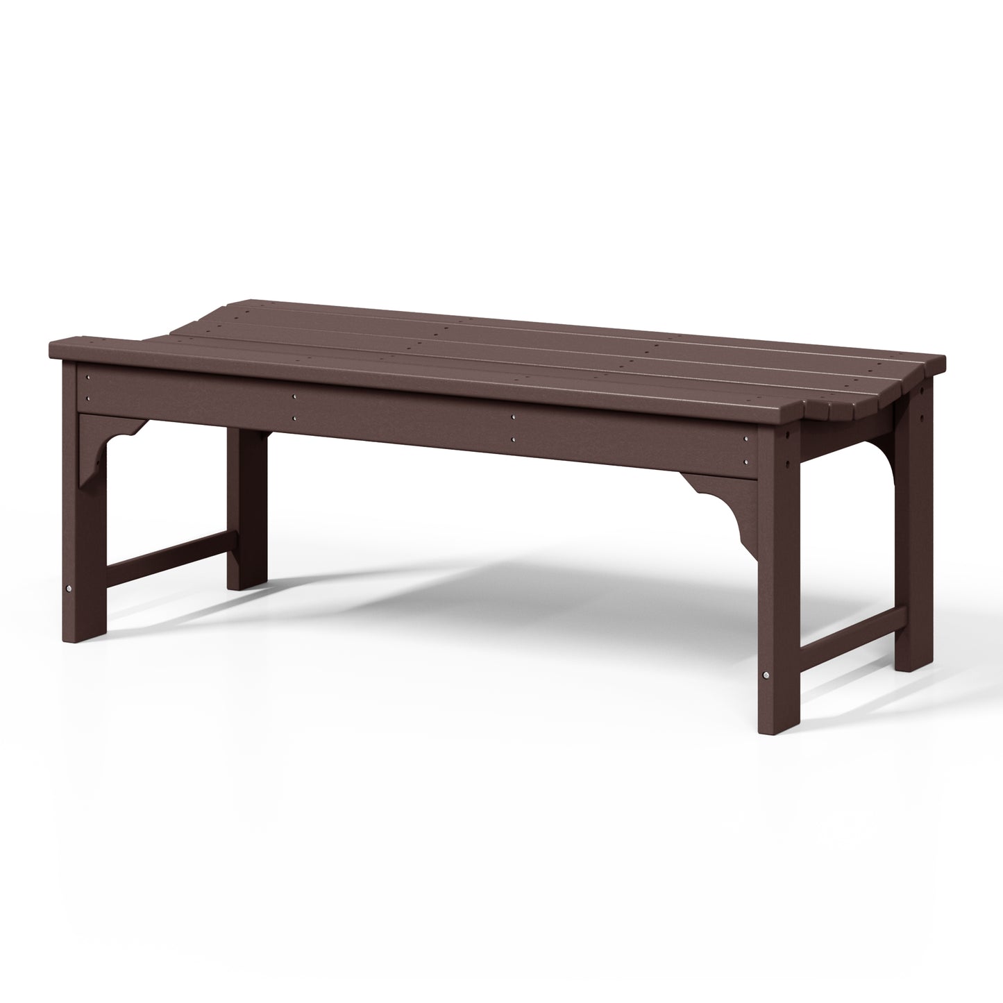 Concord All-Weather Outdoor Garden Backless Bench (46" Wide)