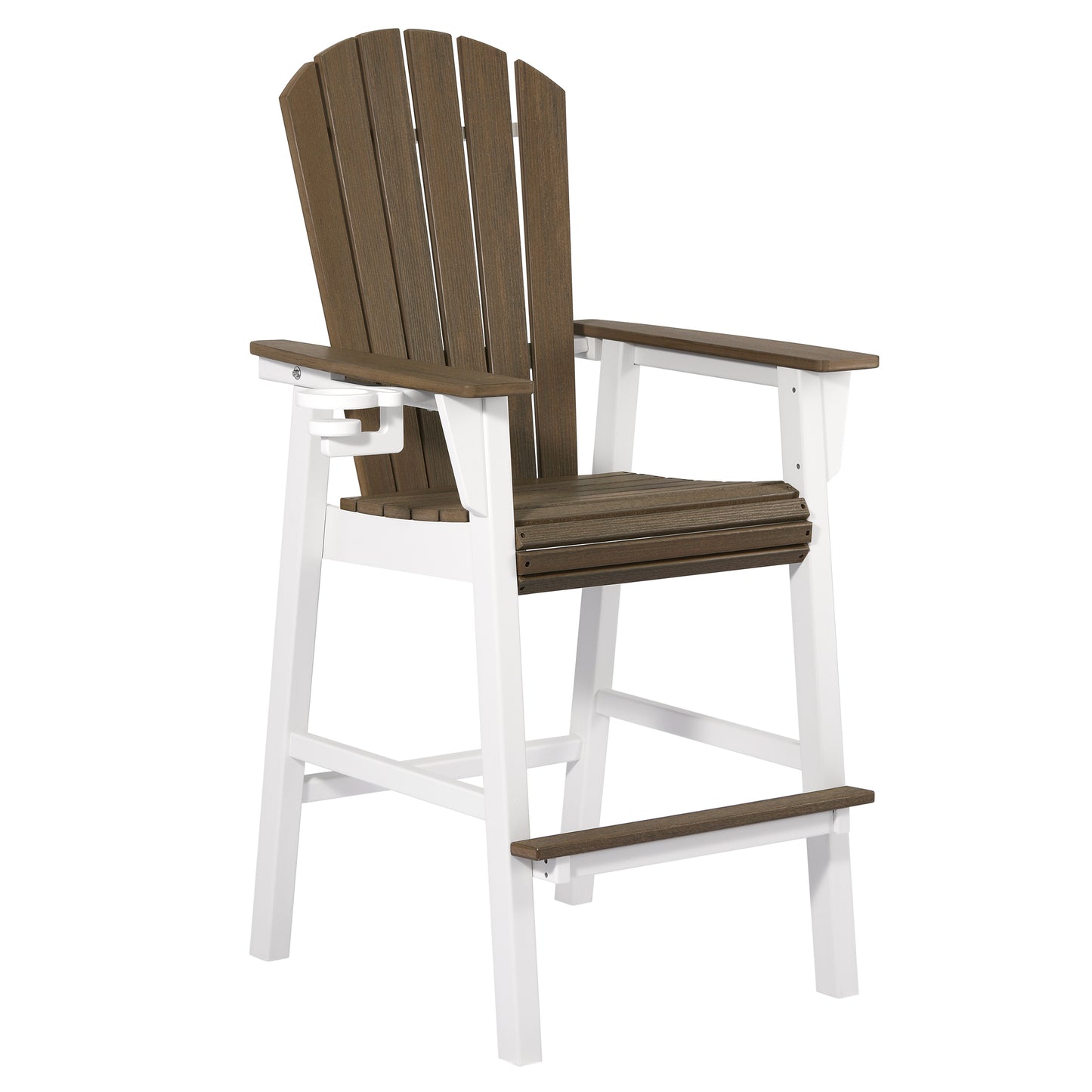 Heritage Ridge Adirondack Bar Chair With Cup Holder