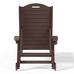 Santa Barbara Reclining Chaise Lounge with Cup Holder and Wheels