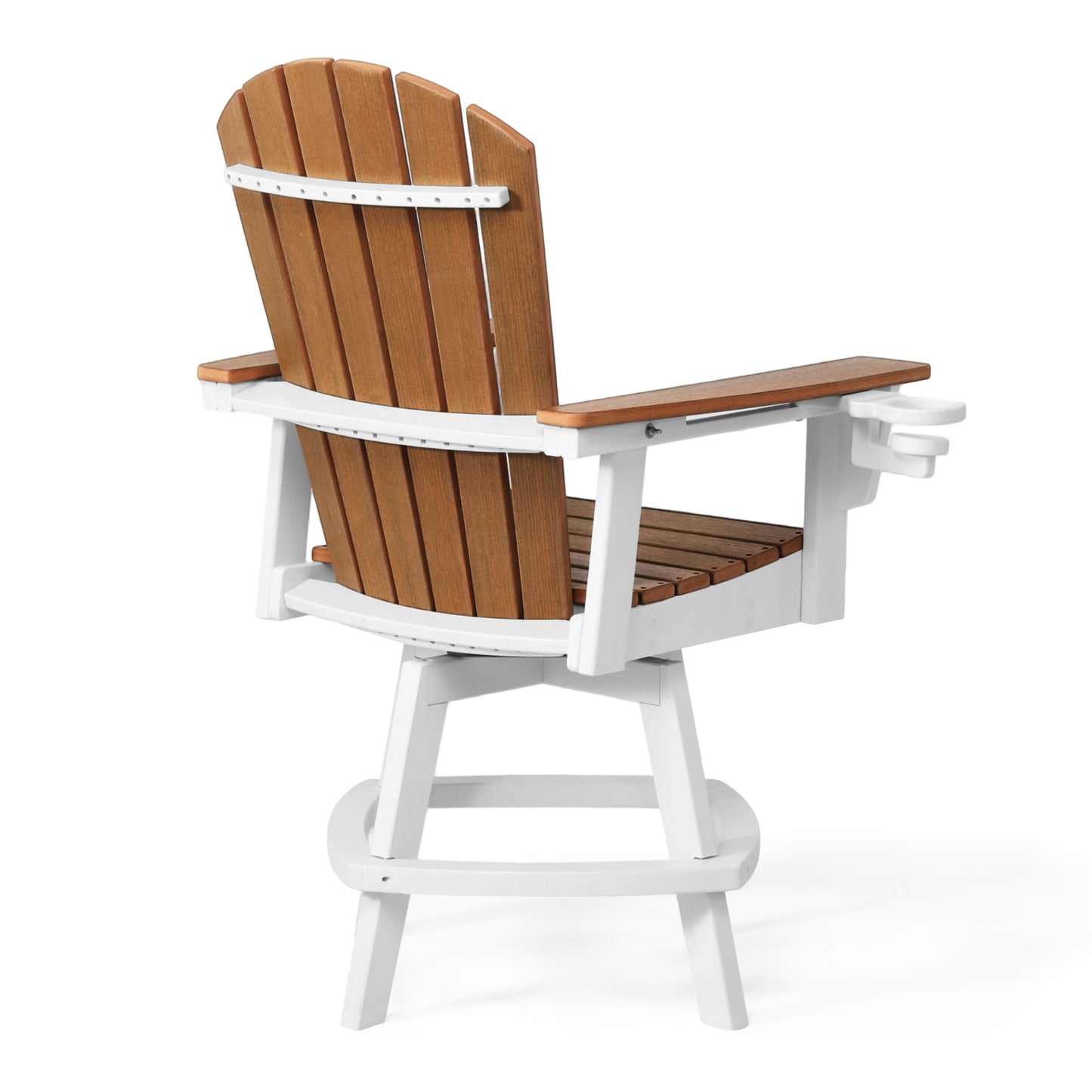 Heritage Ridge Adirondack Swivel Counter Chair With Cup Holder
