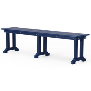Tuscany All-Weather Outdoor 65" Trestle Dining Bench