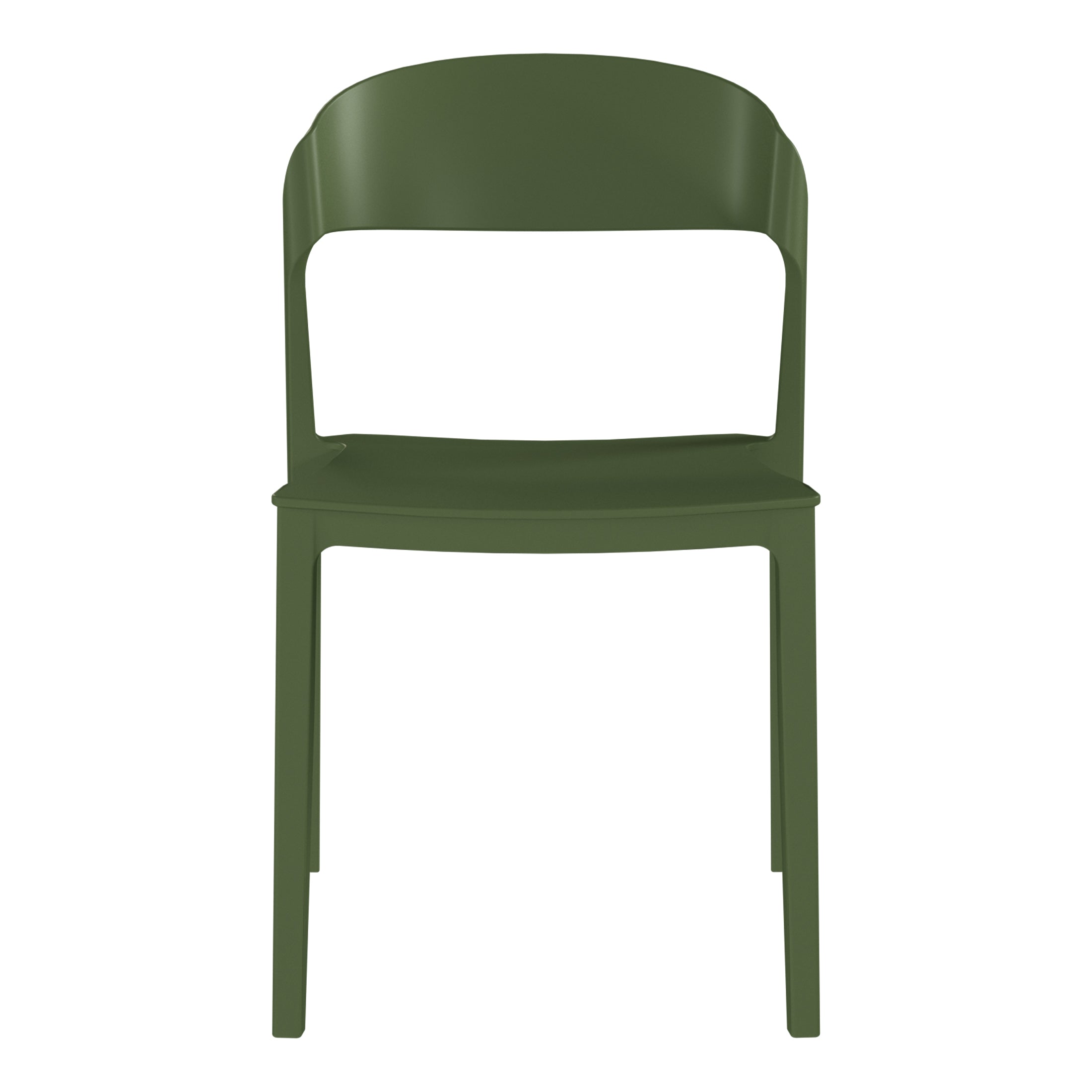 Patio Stacking Dining Side Chair (Set of 2)