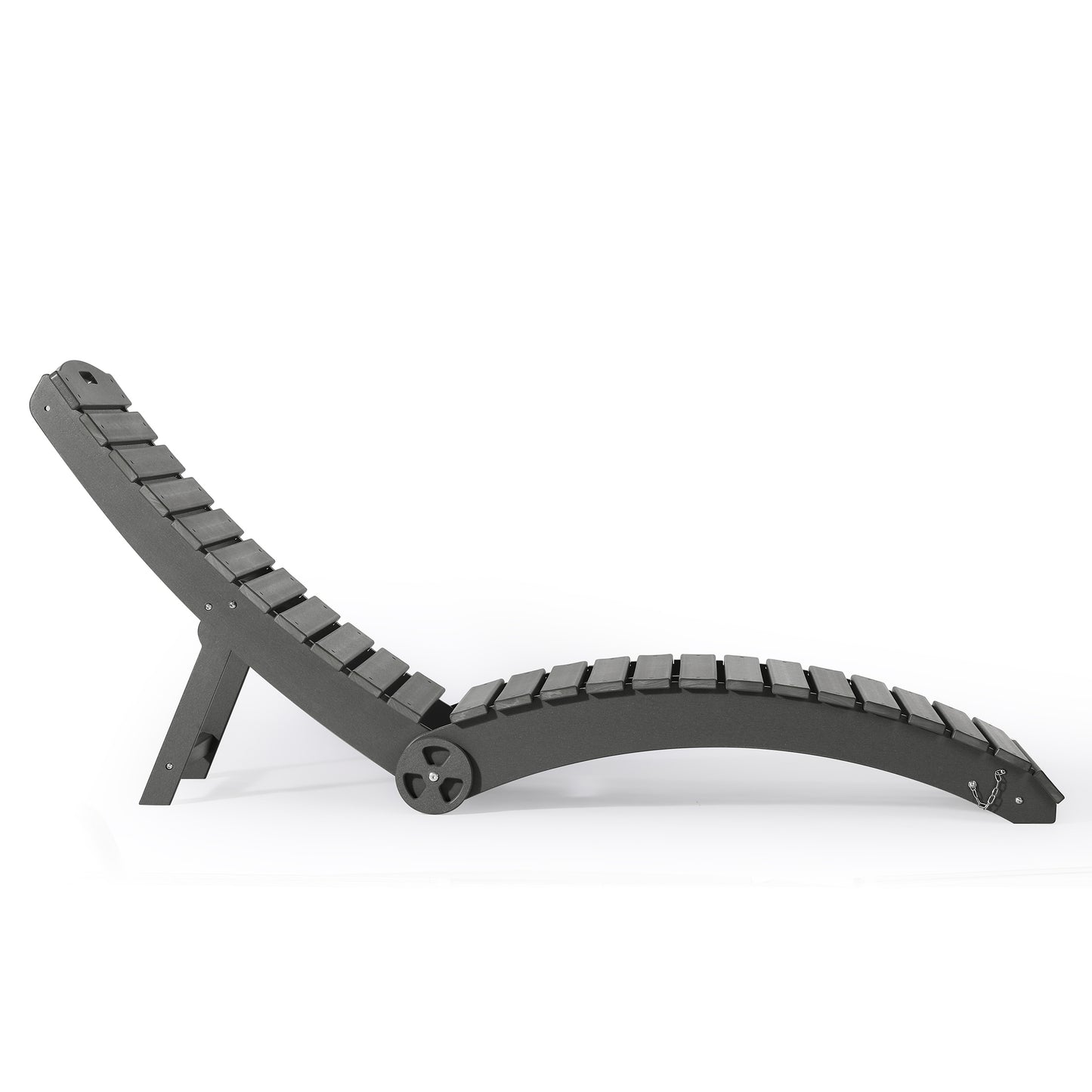 Key West Folding Pool Lounge Chair with Wheels
