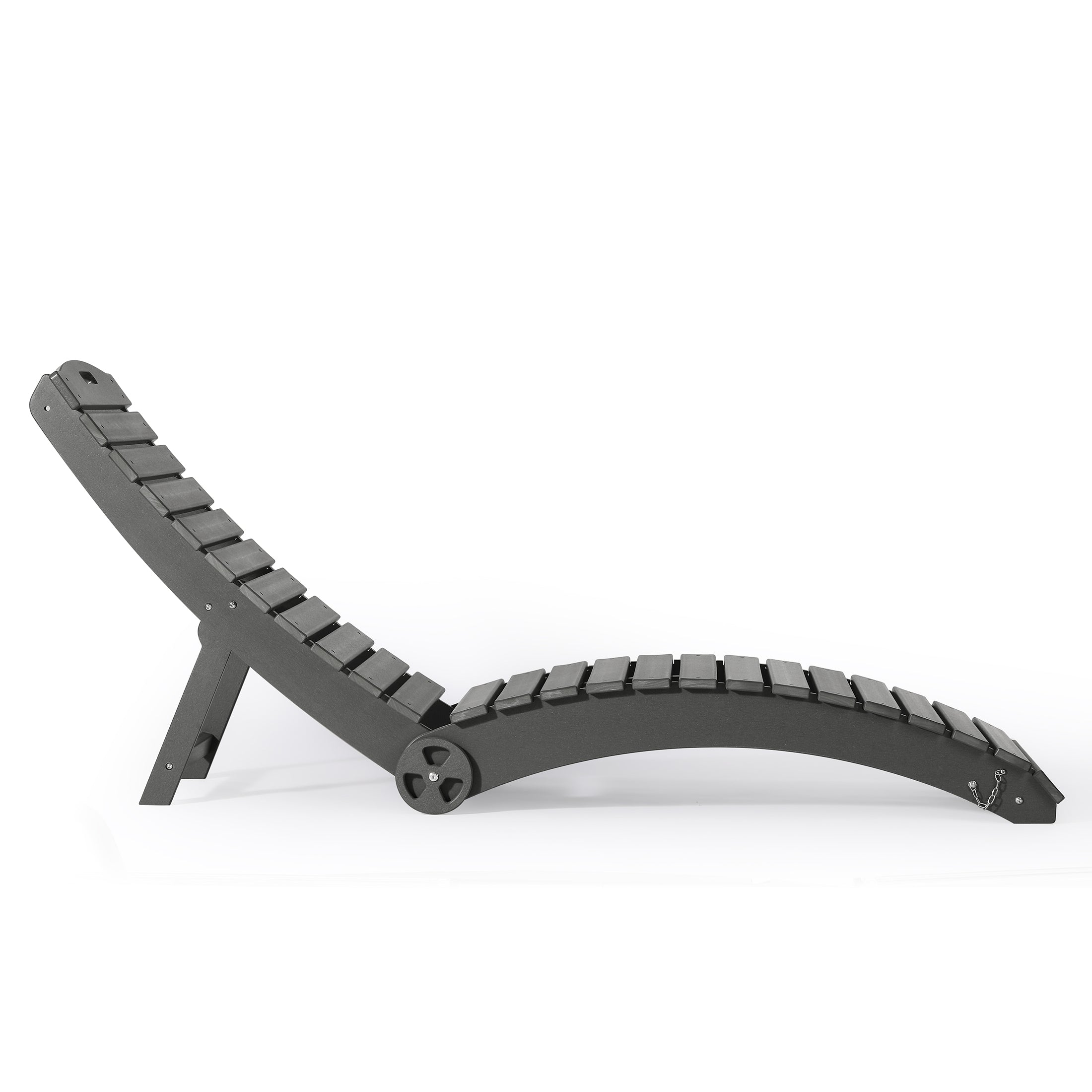 Key West Folding Pool Lounge Chair with Wheels