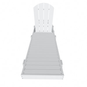 Chatham All-Weather Outdoor Adirondack Reclining Sun Lounger With Wheels
