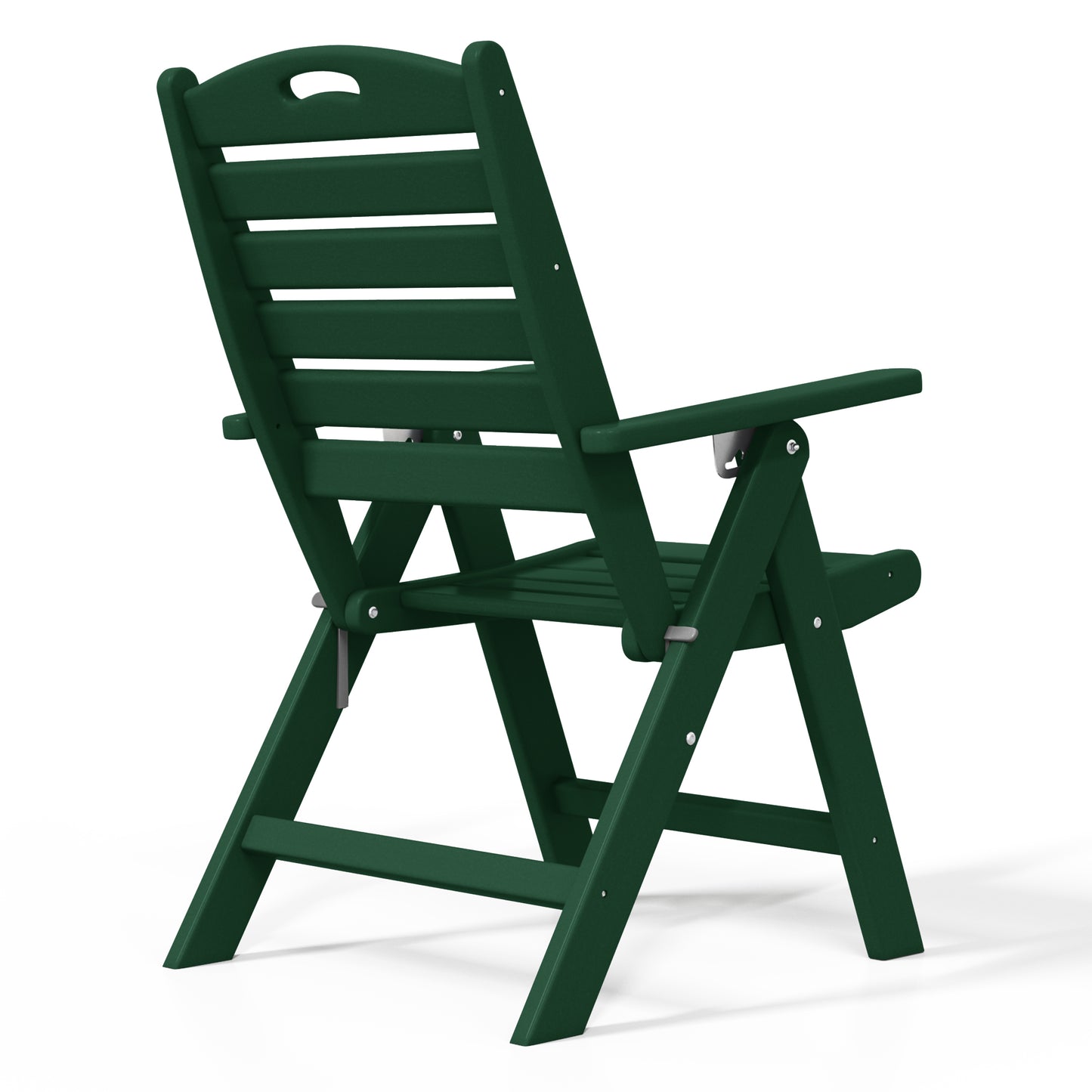 Aarhus All-Weather Outdoor Patio Folding Tall Back Dining Chair (38" High)