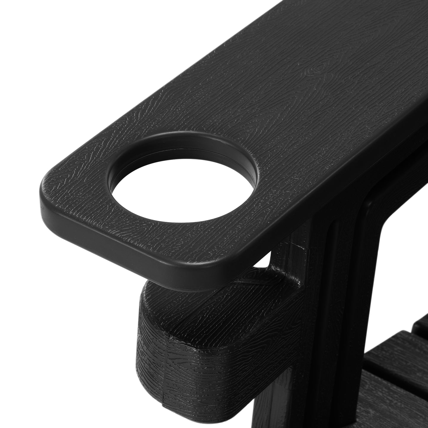 Set of Snap'n Lock Adirondack Chairs with Connecting Wedge Table (No Tools or Hardware)