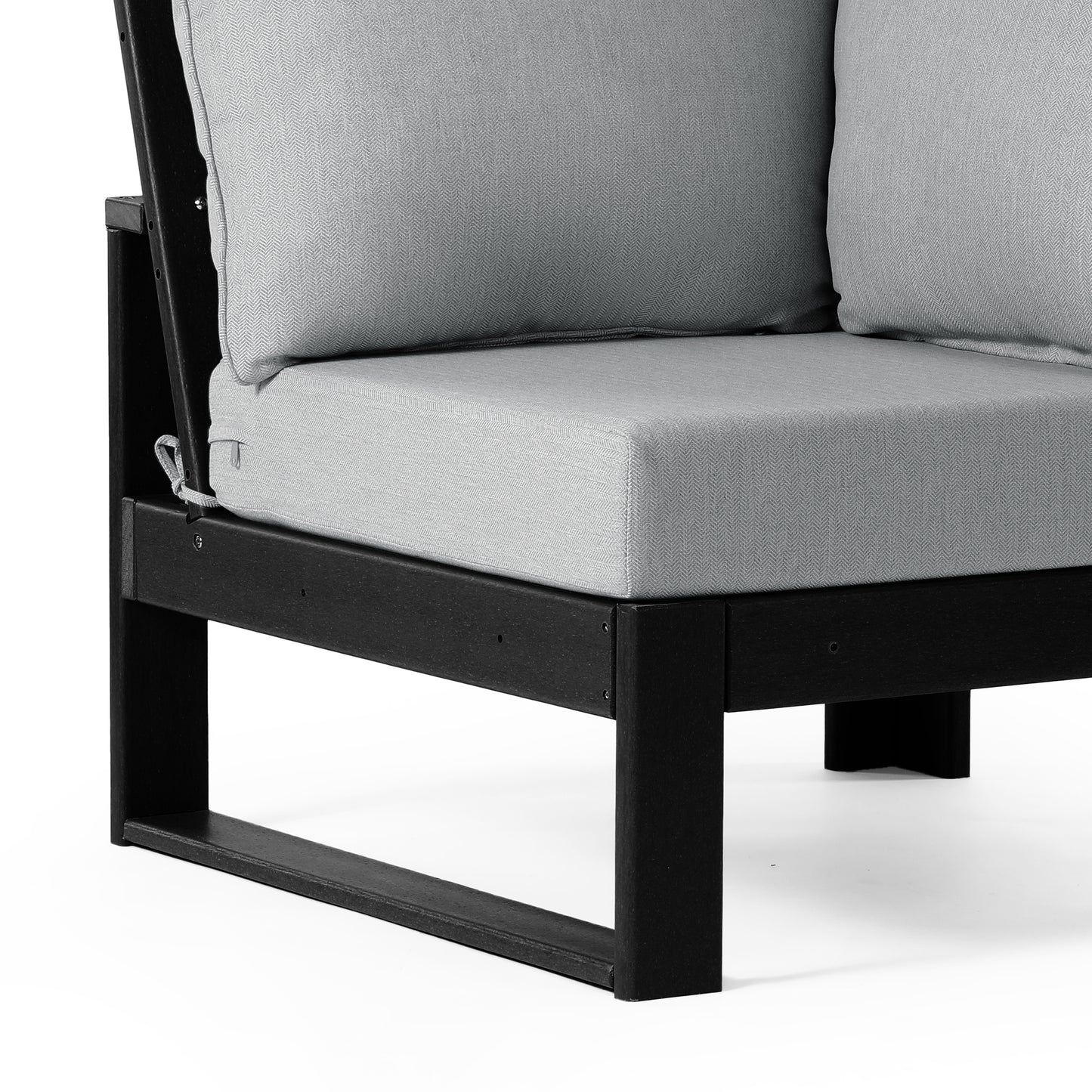 Signature All-Weather Outdoor Modular Patio Deep Seating Corner Chair (Corner Sectional Seat)