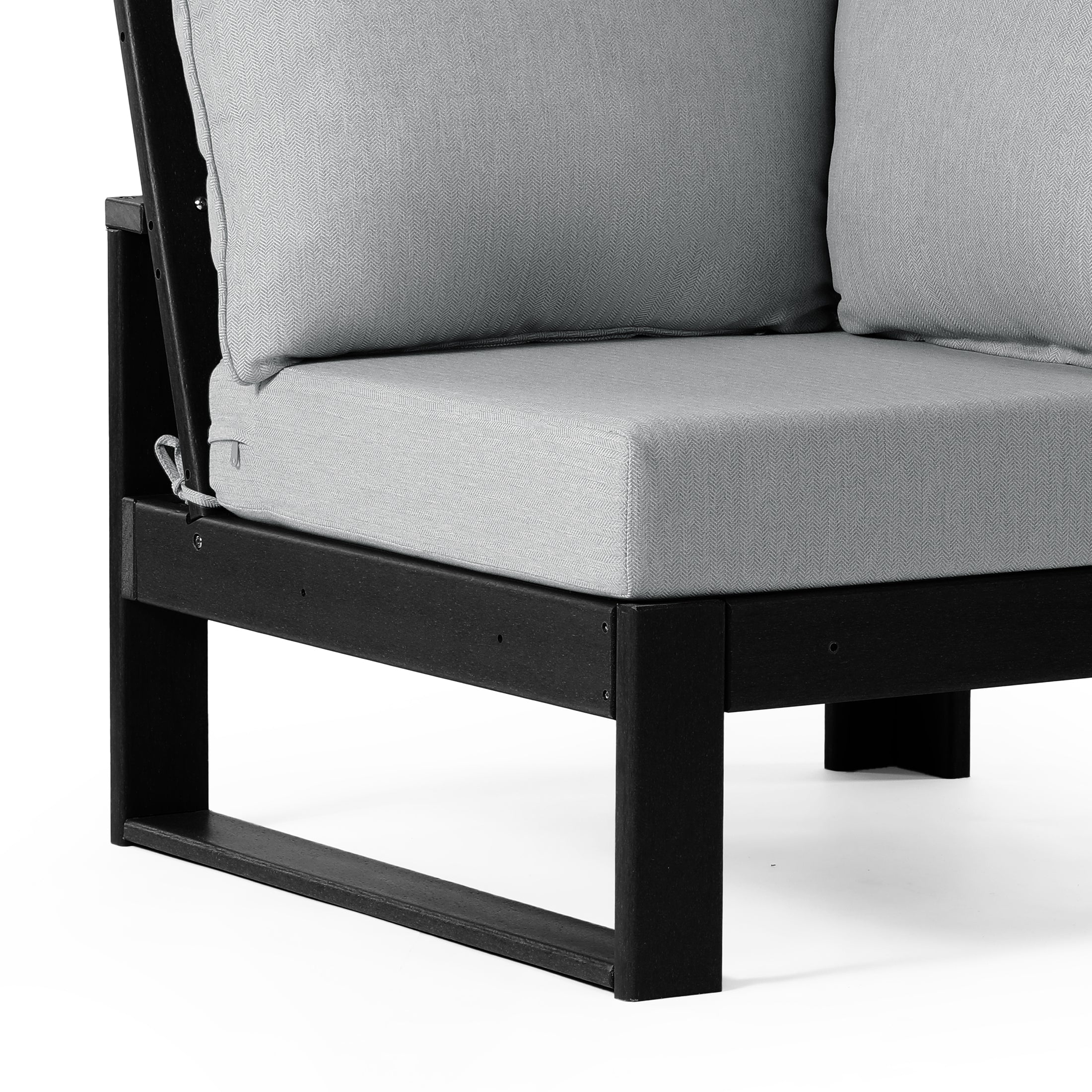 Signature All-Weather Outdoor Modular Patio Deep Seating Corner Chair (Corner Sectional Seat)