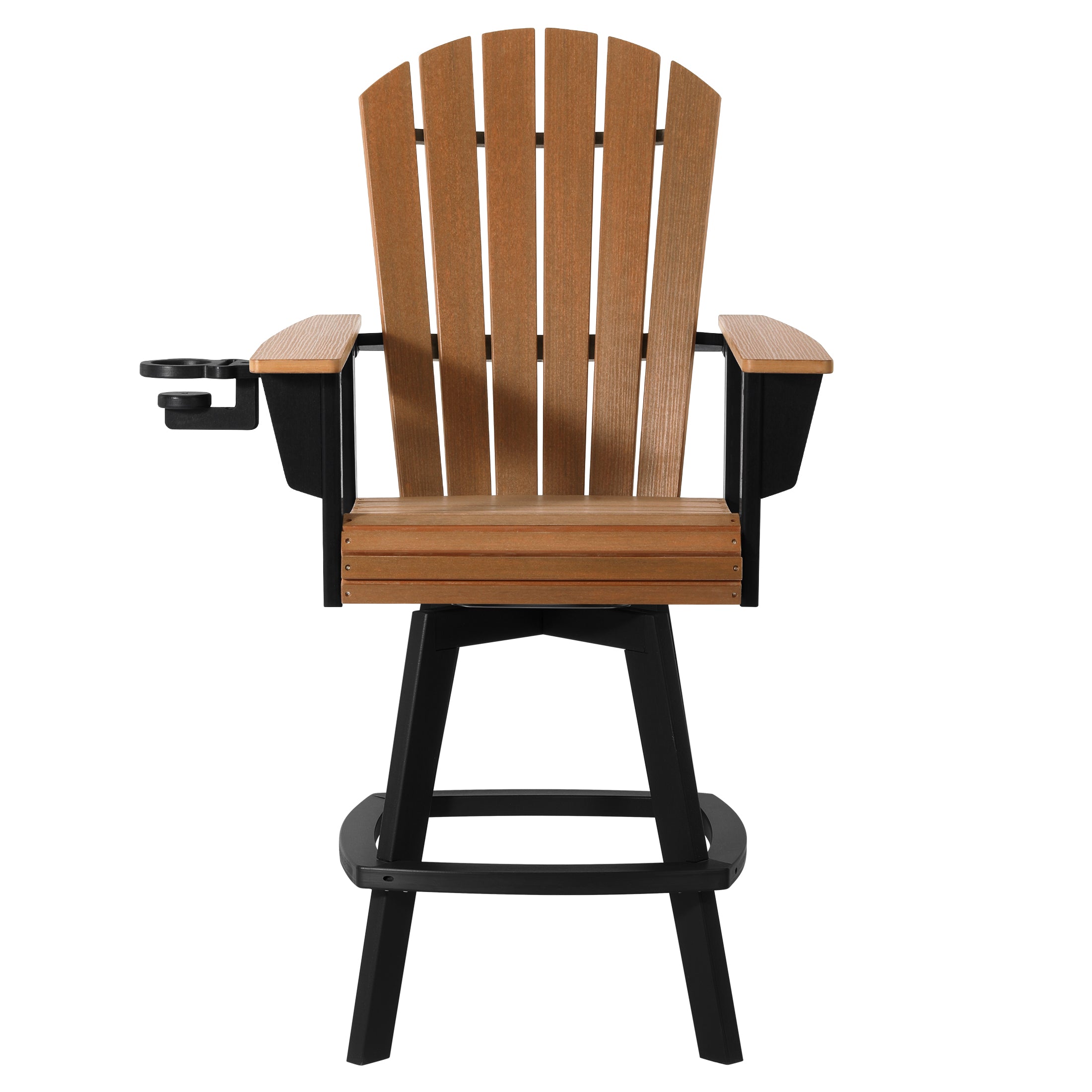 Heritage Ridge Adirondack Swivel Bar Chair With Cup Holder