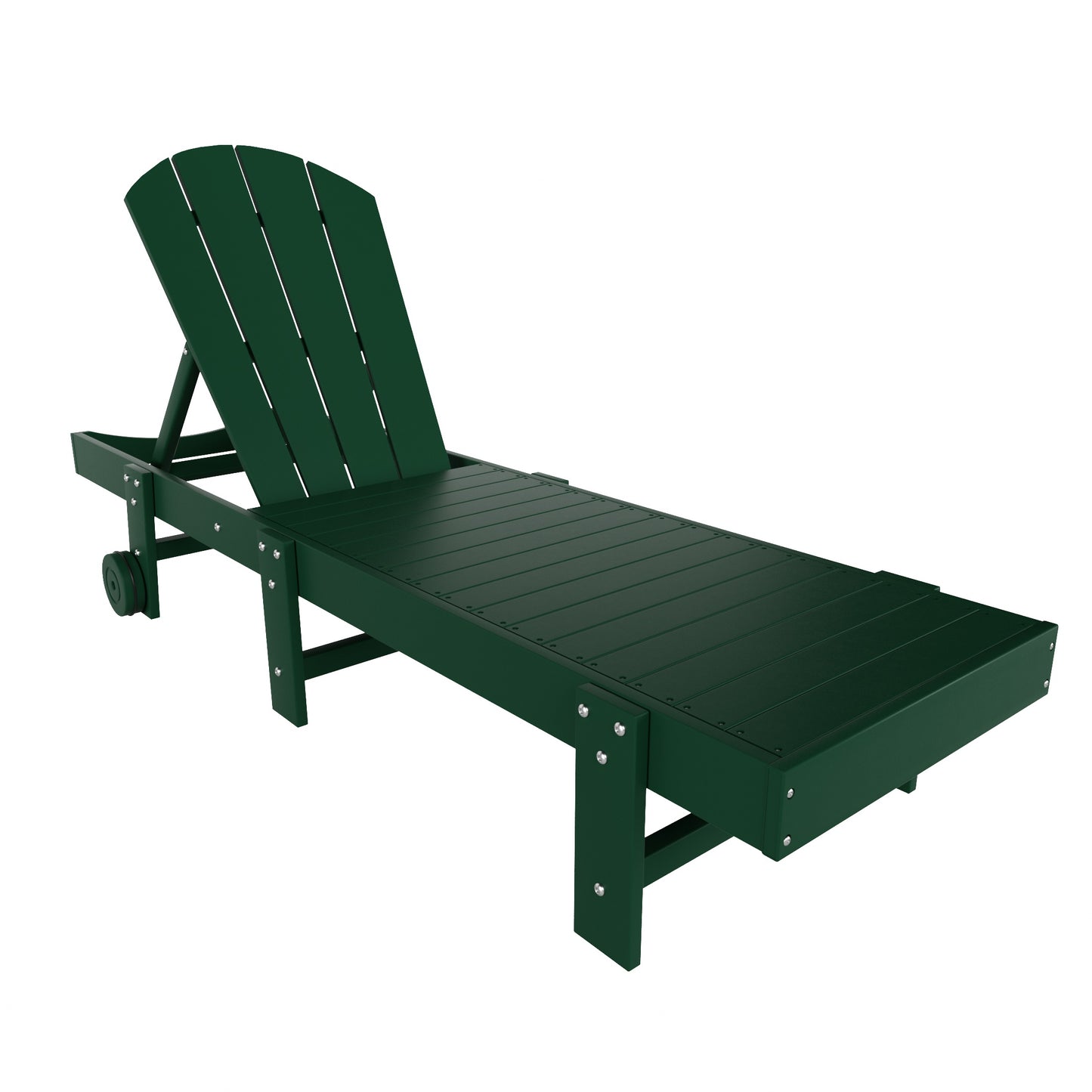 Chatham All-Weather Outdoor Adirondack Reclining Sun Lounger With Wheels