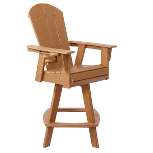 Chatham Adirondack Swivel Bar Chair with Cup Holder