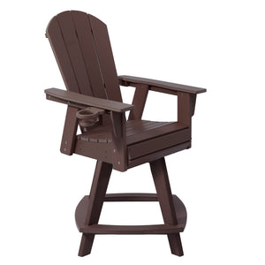 Chatham Adirondack Swivel Counter Chair with Cup Holder