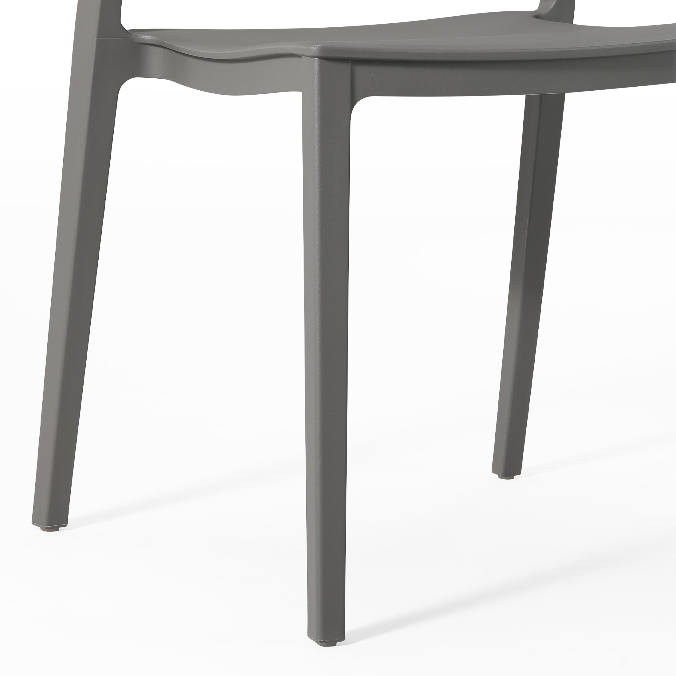 Patio Stacking Dining Side Chair (Set of 2)