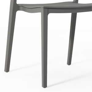 Patio Stacking Dining Side Chair (Set of 2)