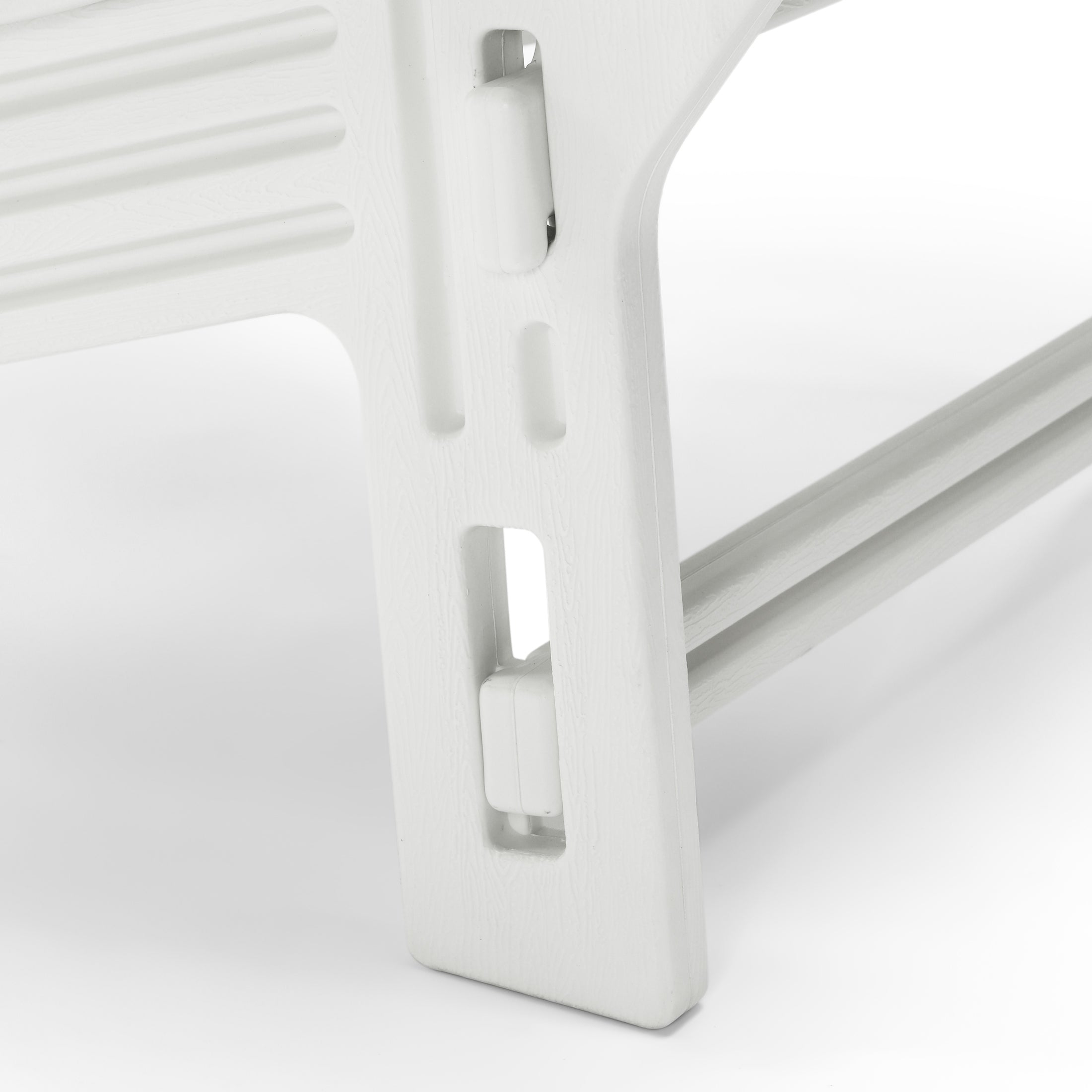 Set of Snap'n Lock Adirondack Chairs with Connecting Wedge Table (No Tools or Hardware)