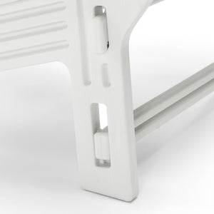 Set of Snap'n Lock Adirondack Chairs with Connecting Wedge Table (No Tools or Hardware)