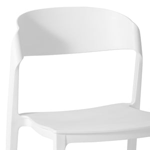Patio Stacking Dining Side Chair (Set of 2)