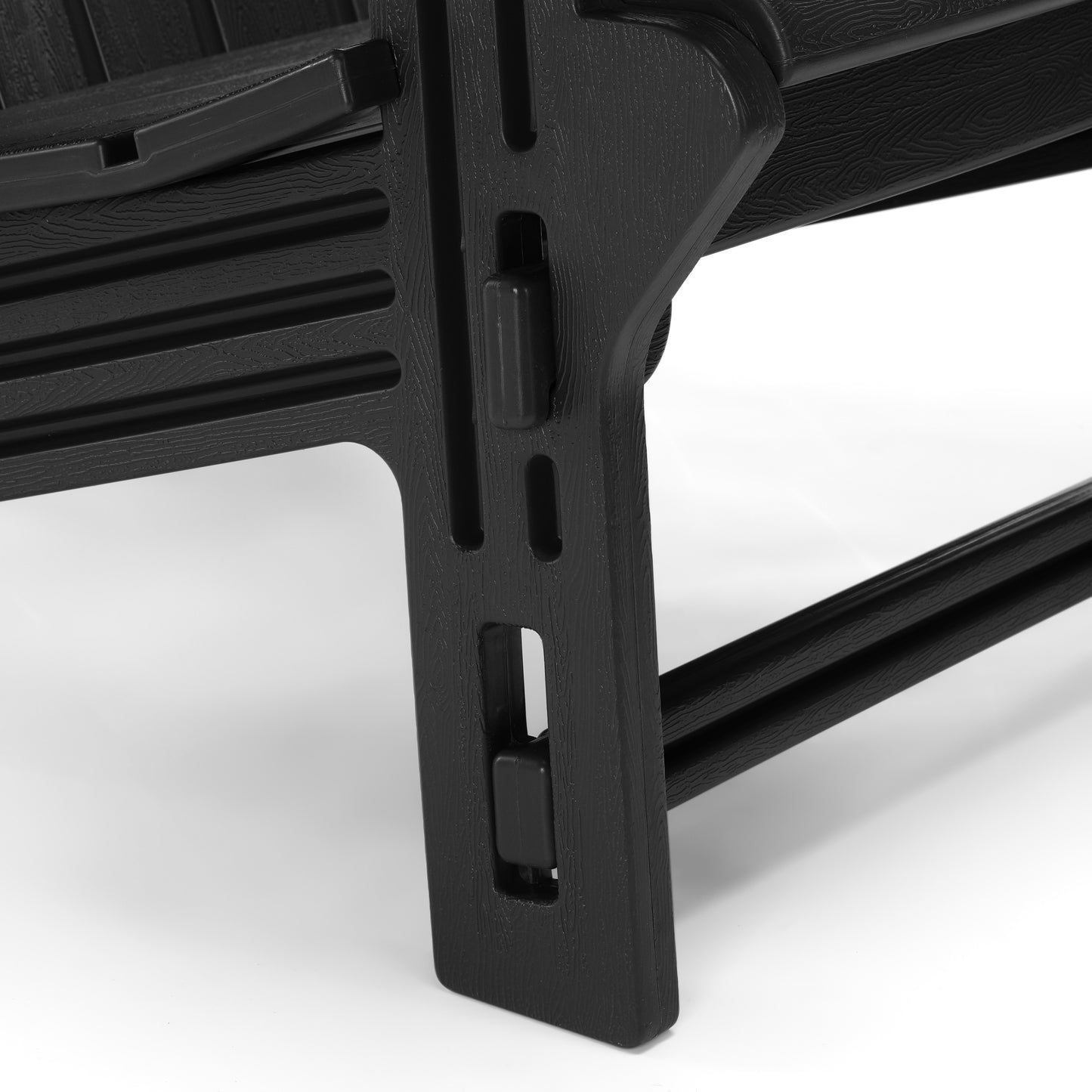 Set of Snap'n Lock Adirondack Chairs with Connecting Wedge Table (No Tools or Hardware)