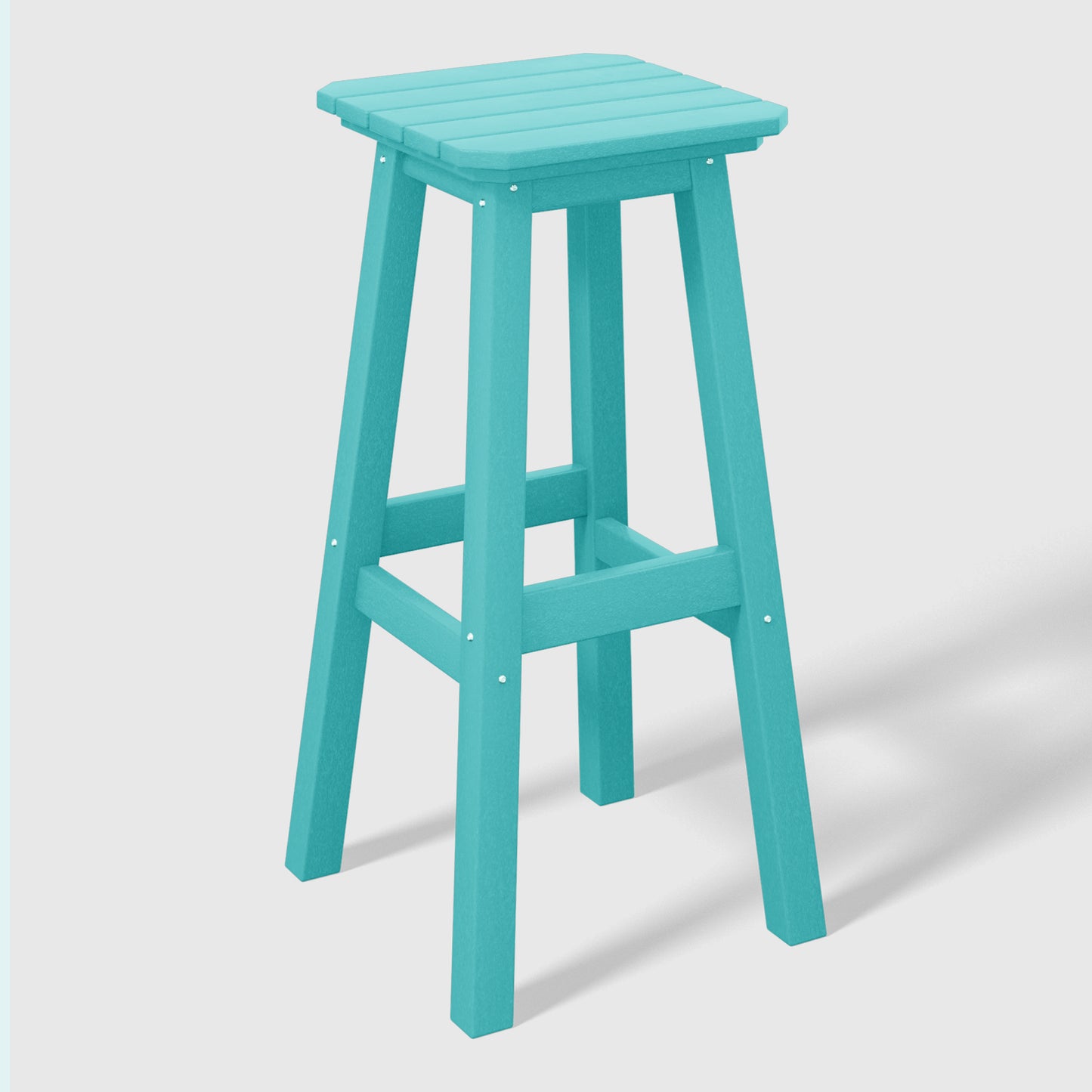 Stockholm All-Weather Outdoor Square Bar Stool (29" Height)