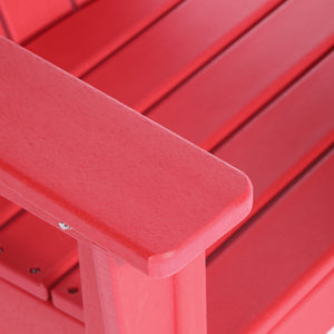 Tiny Terraces Kids' All-Weather Outdoor Poly Adirondack Chair