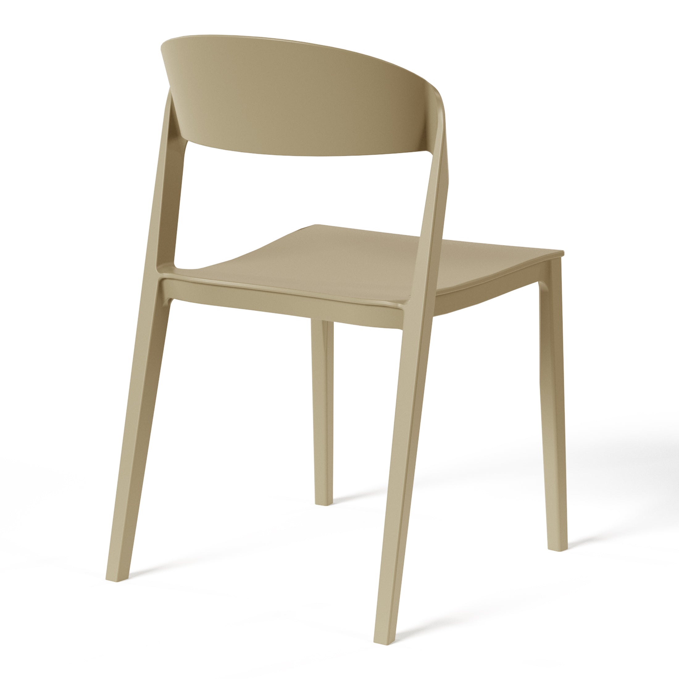 Patio Stacking Dining Side Chair (Set of 2)