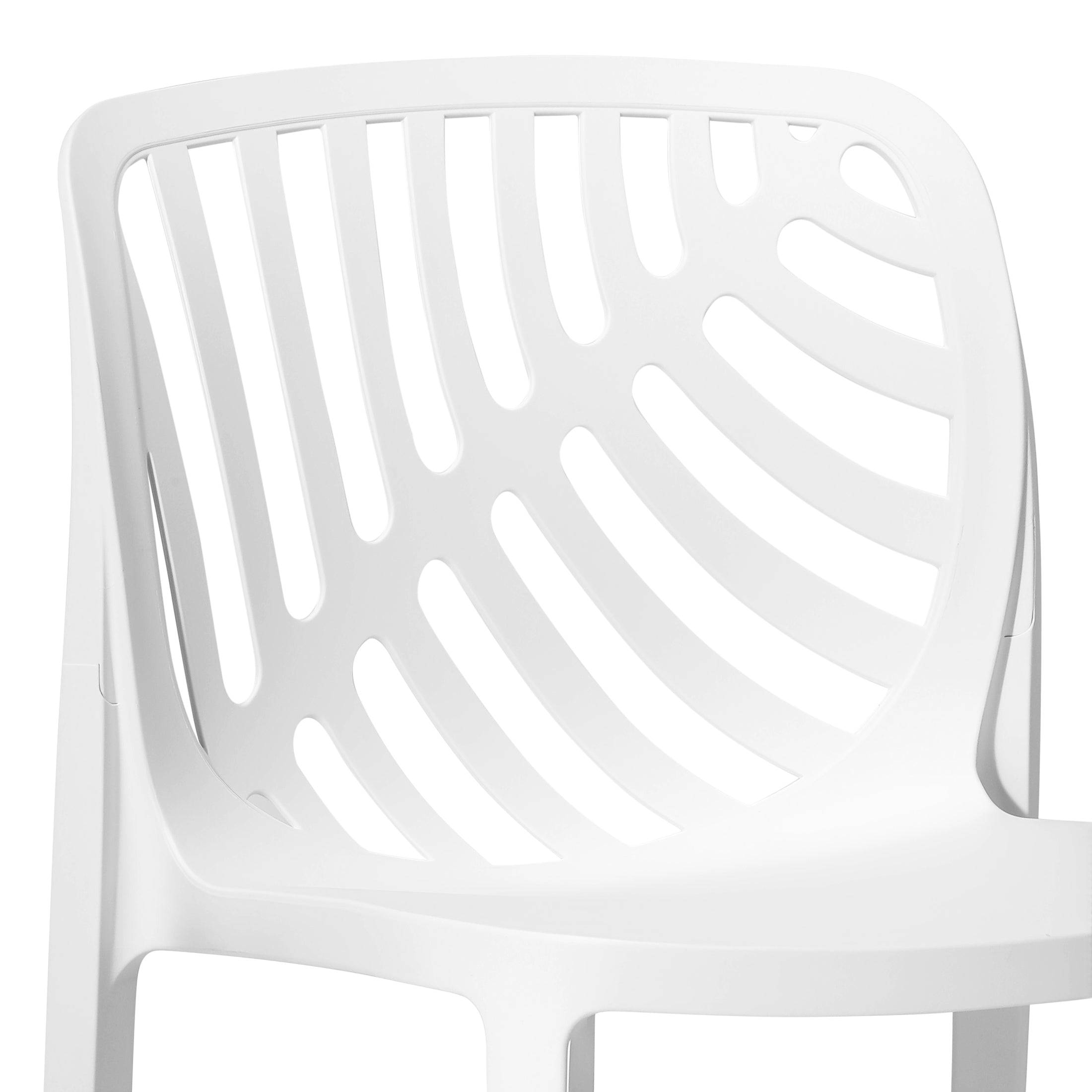 Patio Stacking Dining Side Chair (Set of 2)