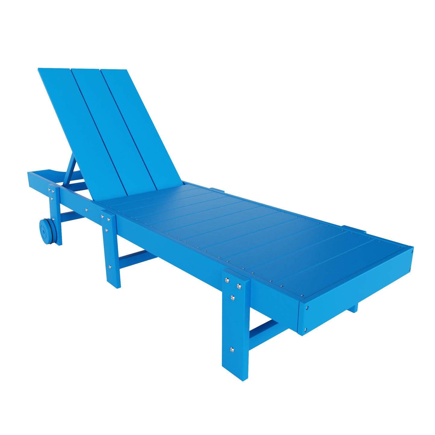 Malibu Modern All-Weather Outdoor Reclining Sun Lounger With Wheels