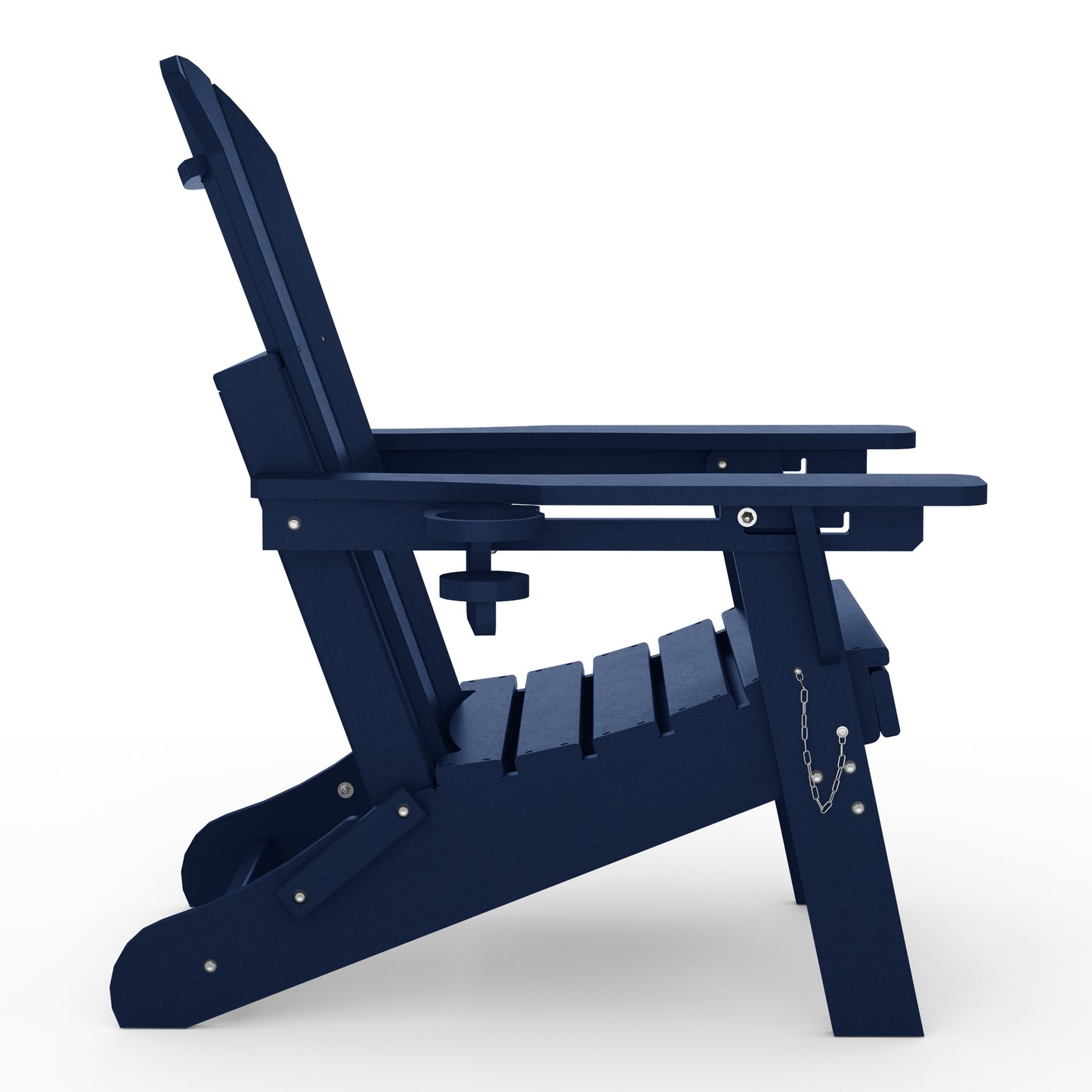 Chatham Folding Adjustable Adirondack Chair with Cup Holder and Hideaway Ottoman