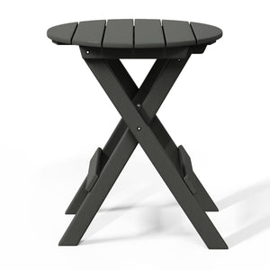 Tuscany All-Weather Outdoor Patio Round Folding Dining Table (24" Top)
