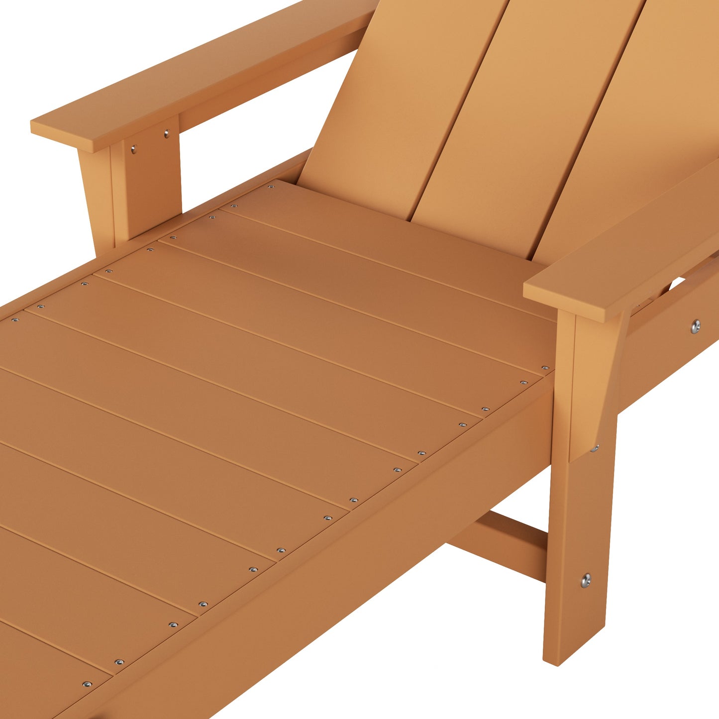 Malibu Modern All-Weather Outdoor Reclining Sun Lounger With Arm Rests & Wheels