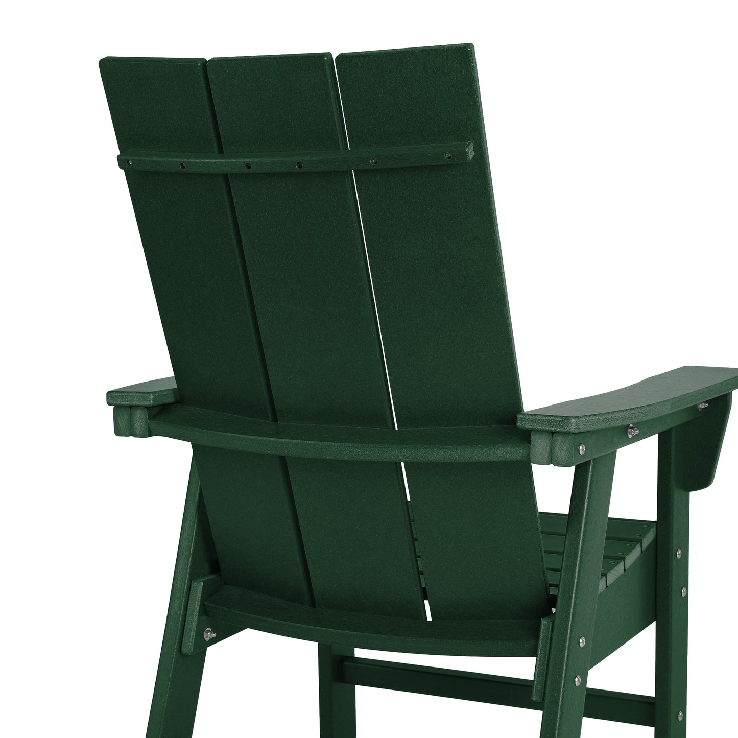Malibu Modern All-Weather Outdoor Contoured Adirondack Dining Chair