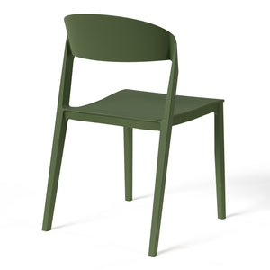 Patio Stacking Dining Side Chair (Set of 2)