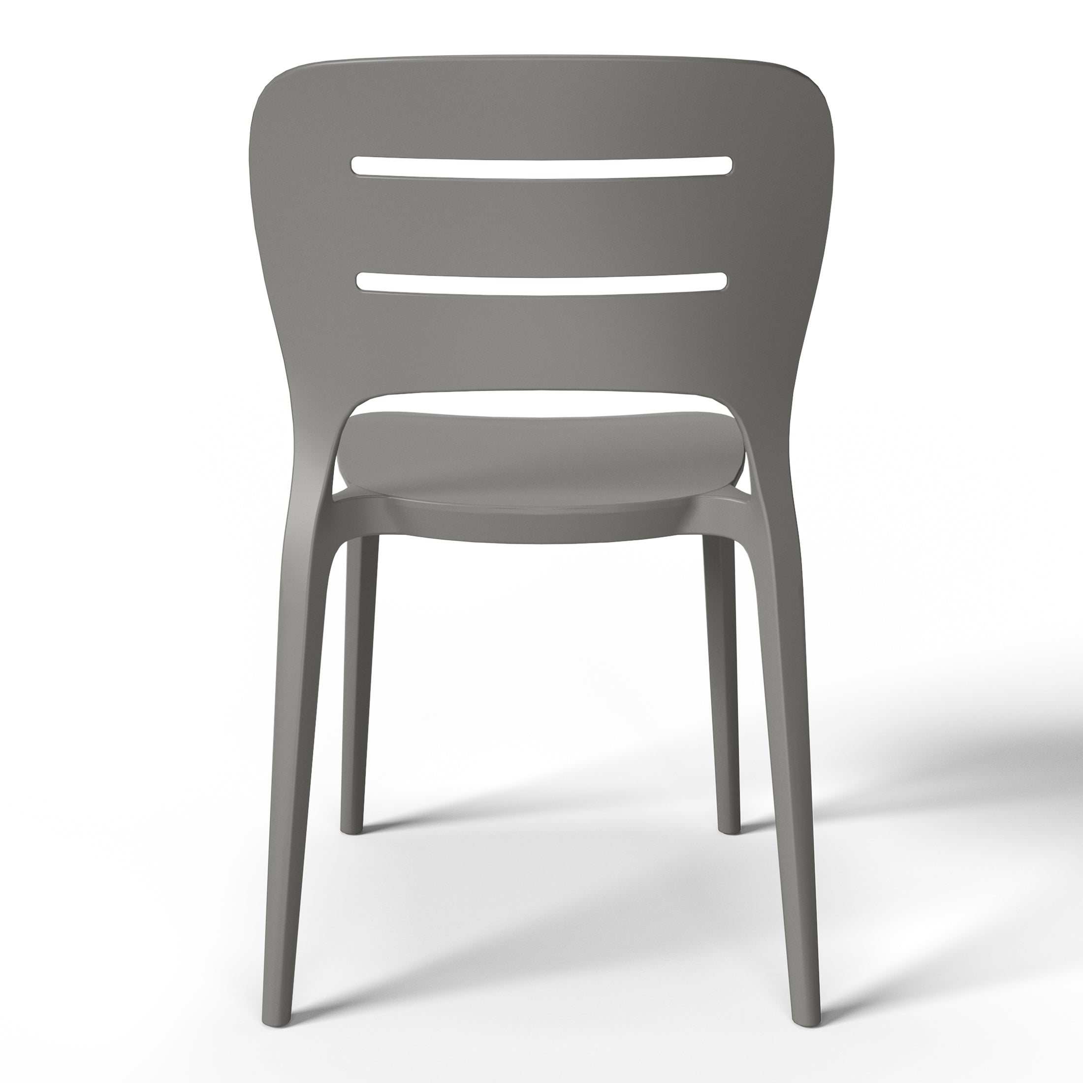 Patio Stacking Dining Side Chair (Set of 2)