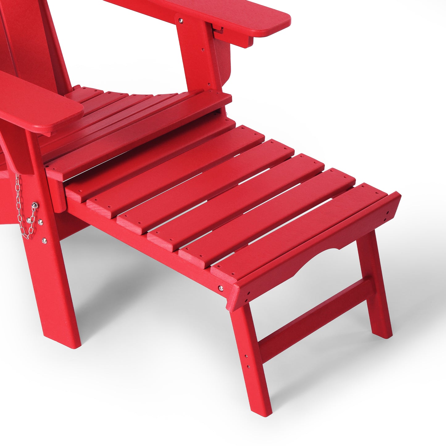 Chatham Folding Adjustable Adirondack Chair with Cup Holder and Hideaway Ottoman