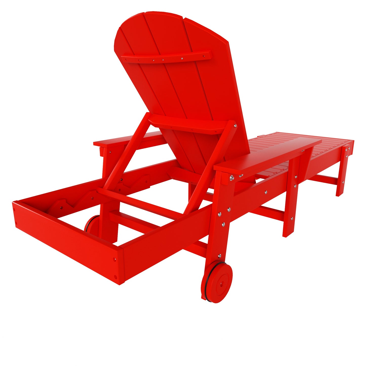Chatham All-Weather Outdoor Adirondack Reclining Sun Lounger With Arms Rests & Wheels