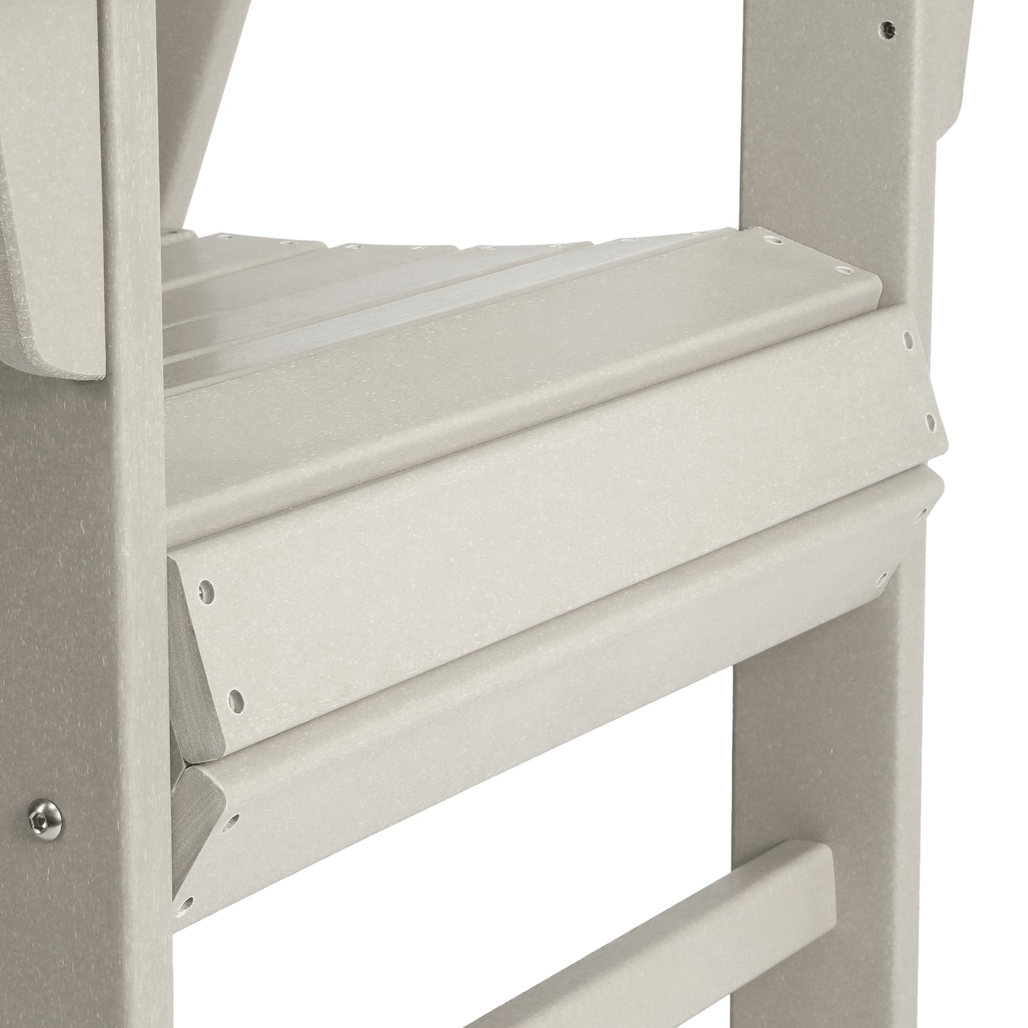 Malibu Modern All-Weather Outdoor Contoured Adirondack Dining Chair